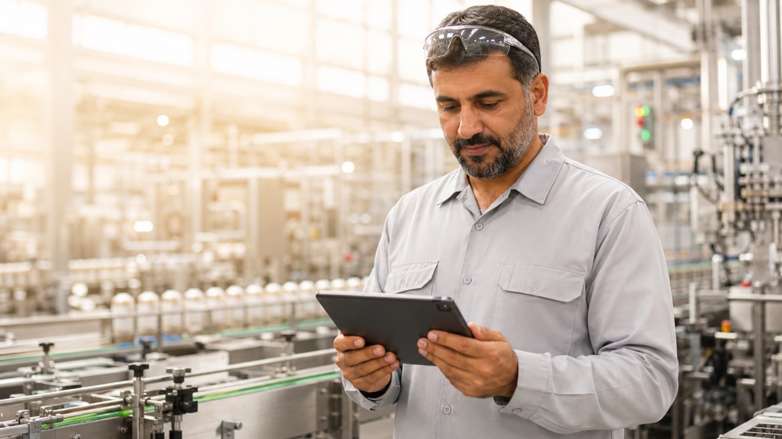 A manufacturing supervisor on the production floor